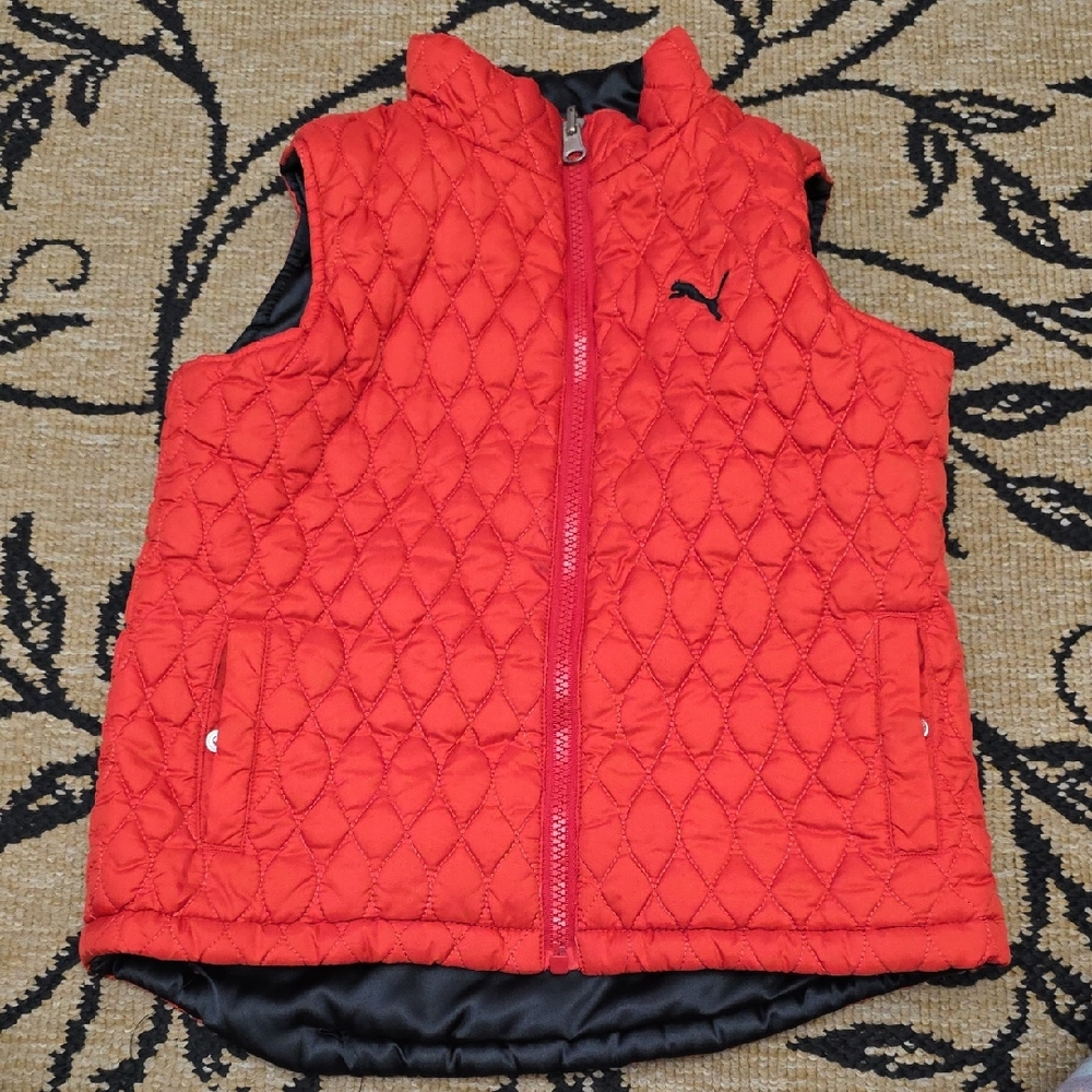 Puma Vibrant Orange Quilted Vest